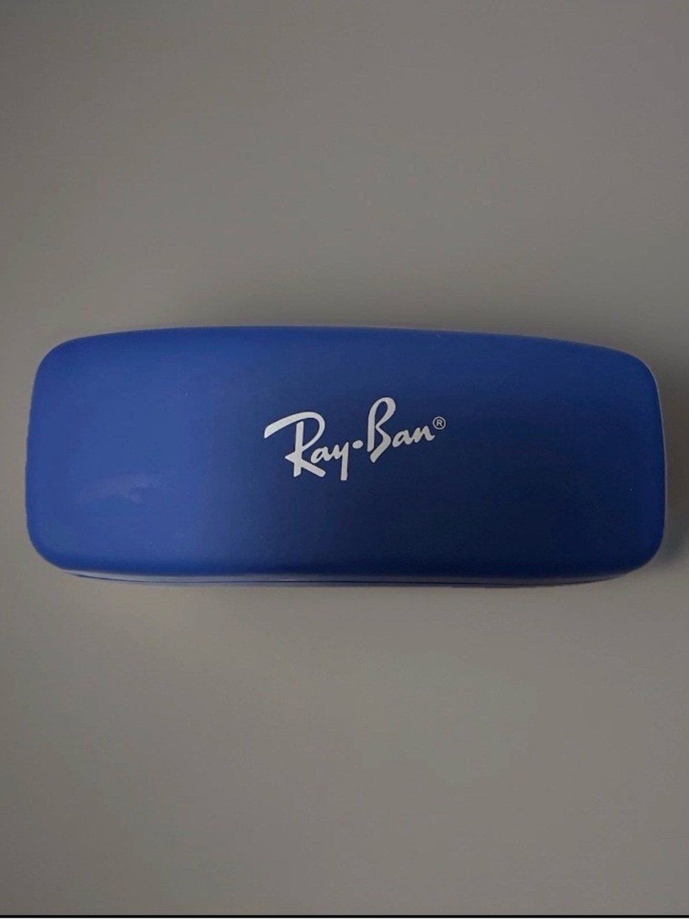 Ray-Ban Blue Hard Sunglasses Case with White Logo kids